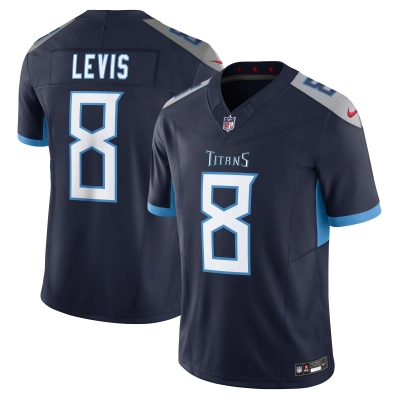 Men's Tennessee Titans Will Levis Navy Vapor F.U.S.E. Limited Jersey 01