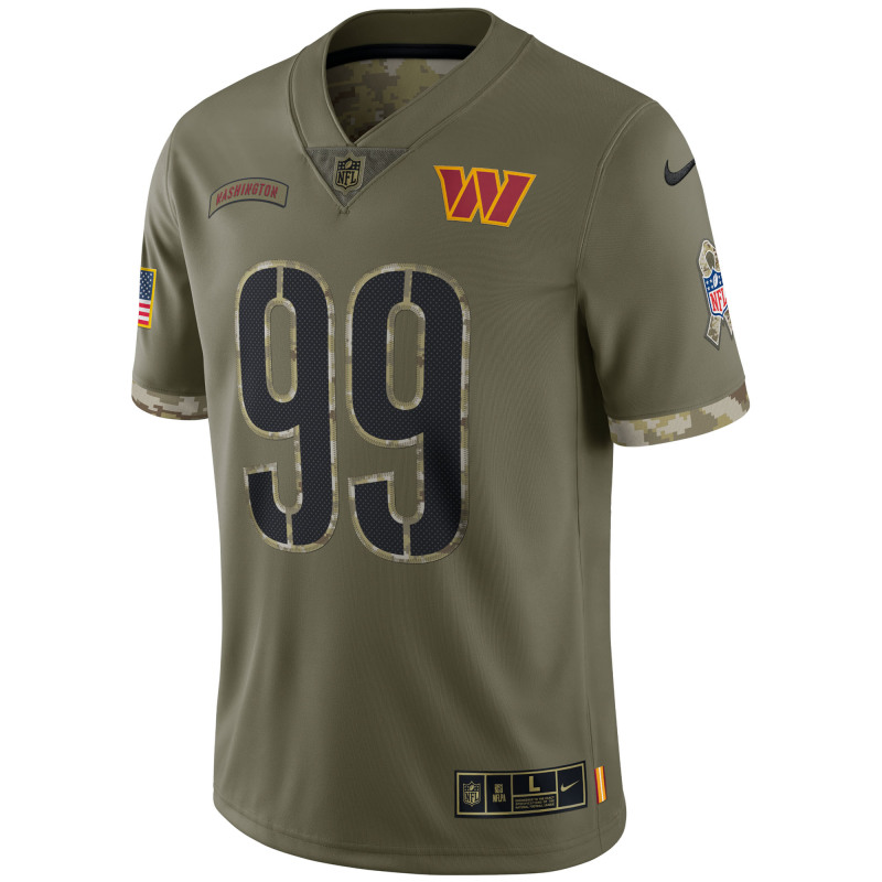 Men's Washington Commanders Olive 2022 Salute To Service Limited Jersey