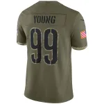 Men's Washington Commanders Olive 2022 Salute To Service Limited Jersey