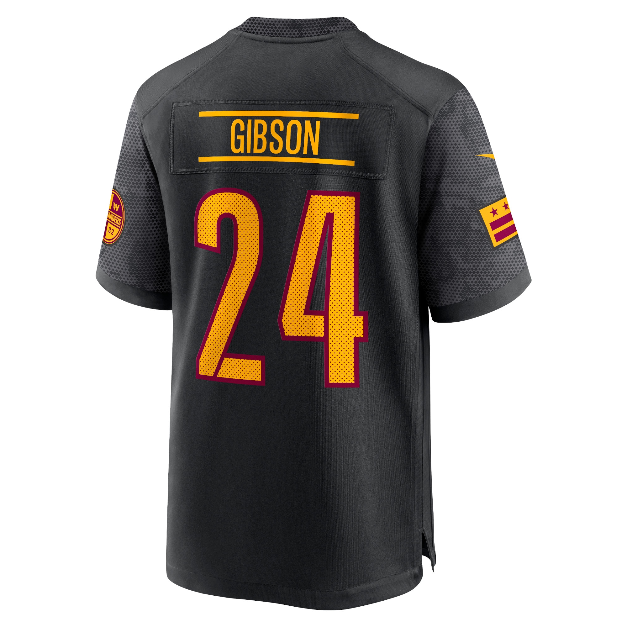 Men's Washington Commanders Antonio Gibson Black Alternate Game Player Jersey