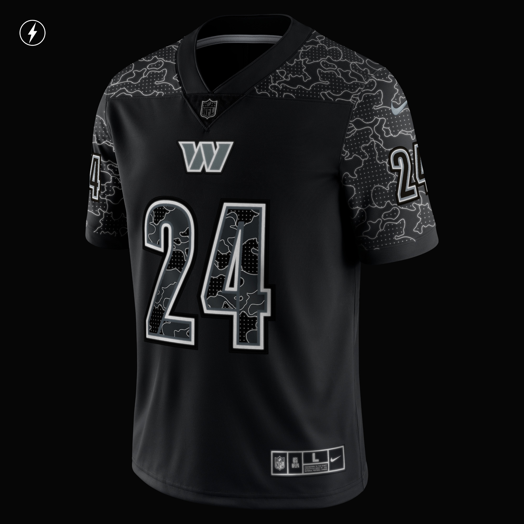 Men's Washington Commanders Antonio Gibson Black RFLCTV Limited Jersey