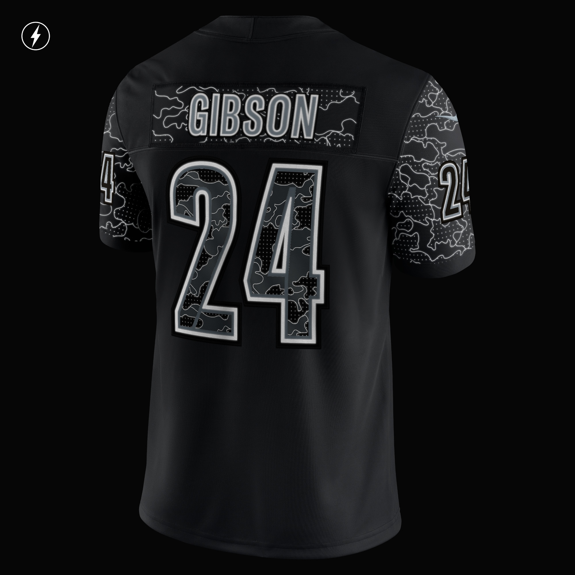 Men's Washington Commanders Antonio Gibson Black RFLCTV Limited Jersey