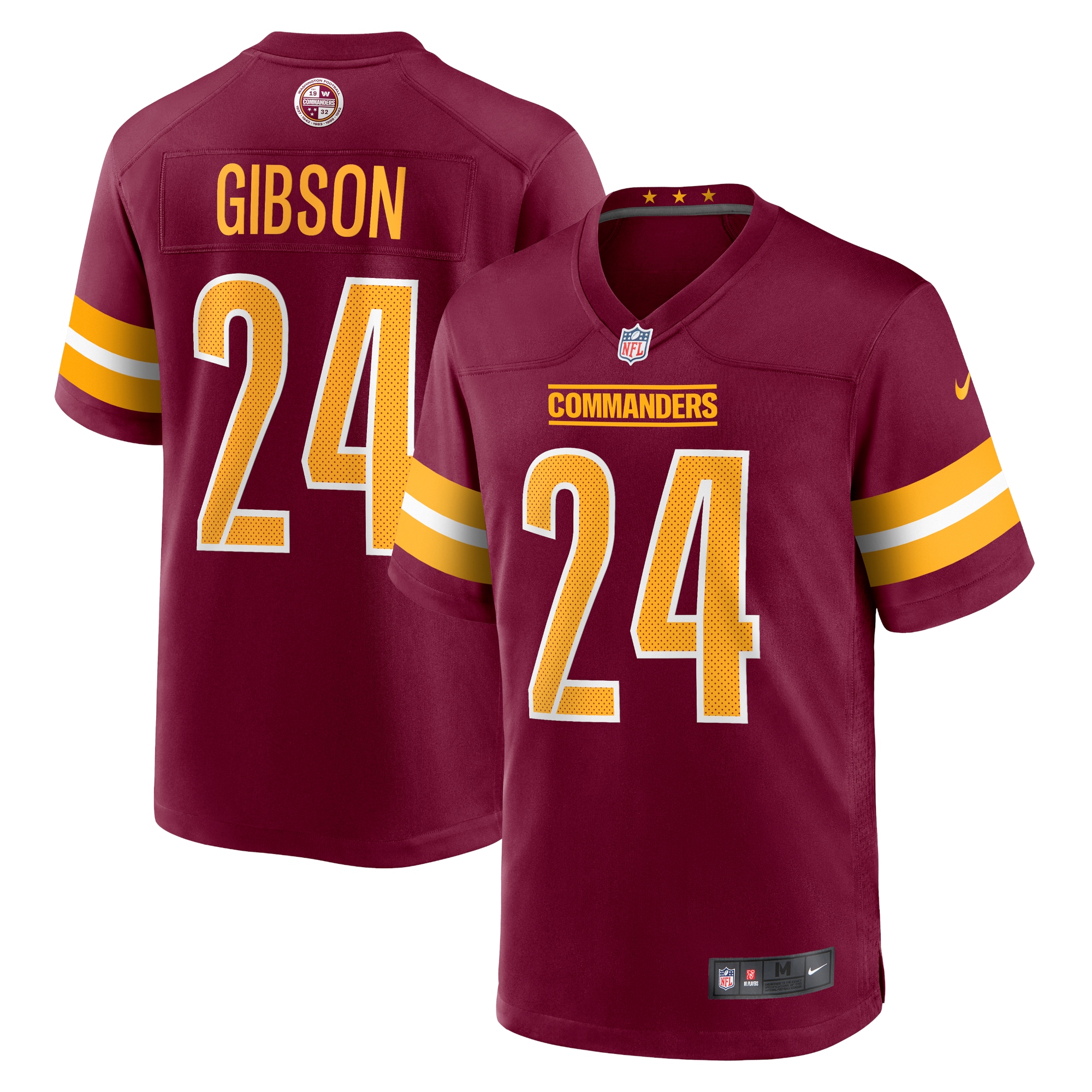 Men's Washington Commanders Antonio Gibson Burgundy Game Jersey