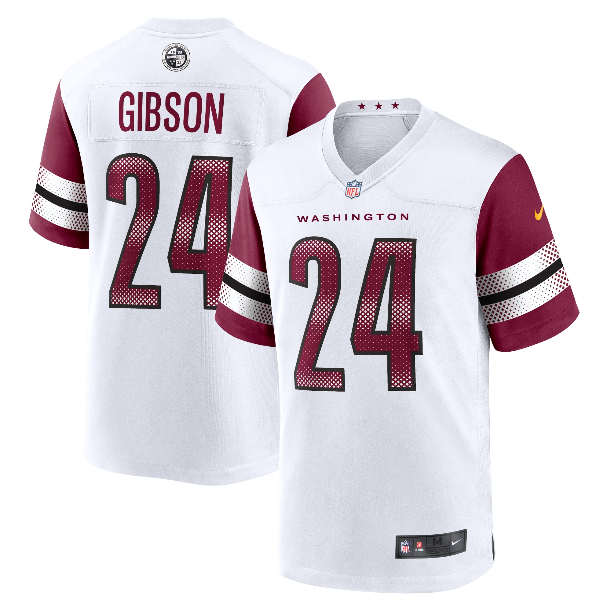 Men's Washington Commanders Antonio Gibson White Game Jersey