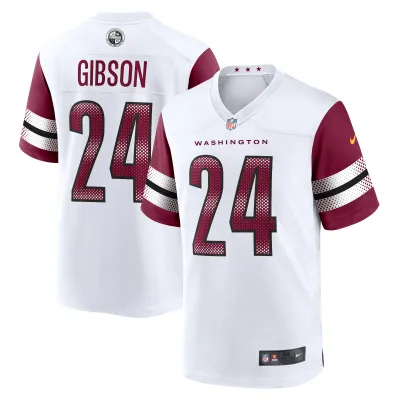 Men's Washington Commanders Antonio Gibson White Game Jersey 01