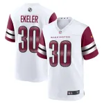Men's Washington Commanders Austin Ekeler  White Game Jersey