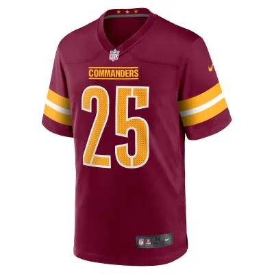 Men's Washington Commanders Benjamin St-Juste Burgundy Player Game Jersey 02