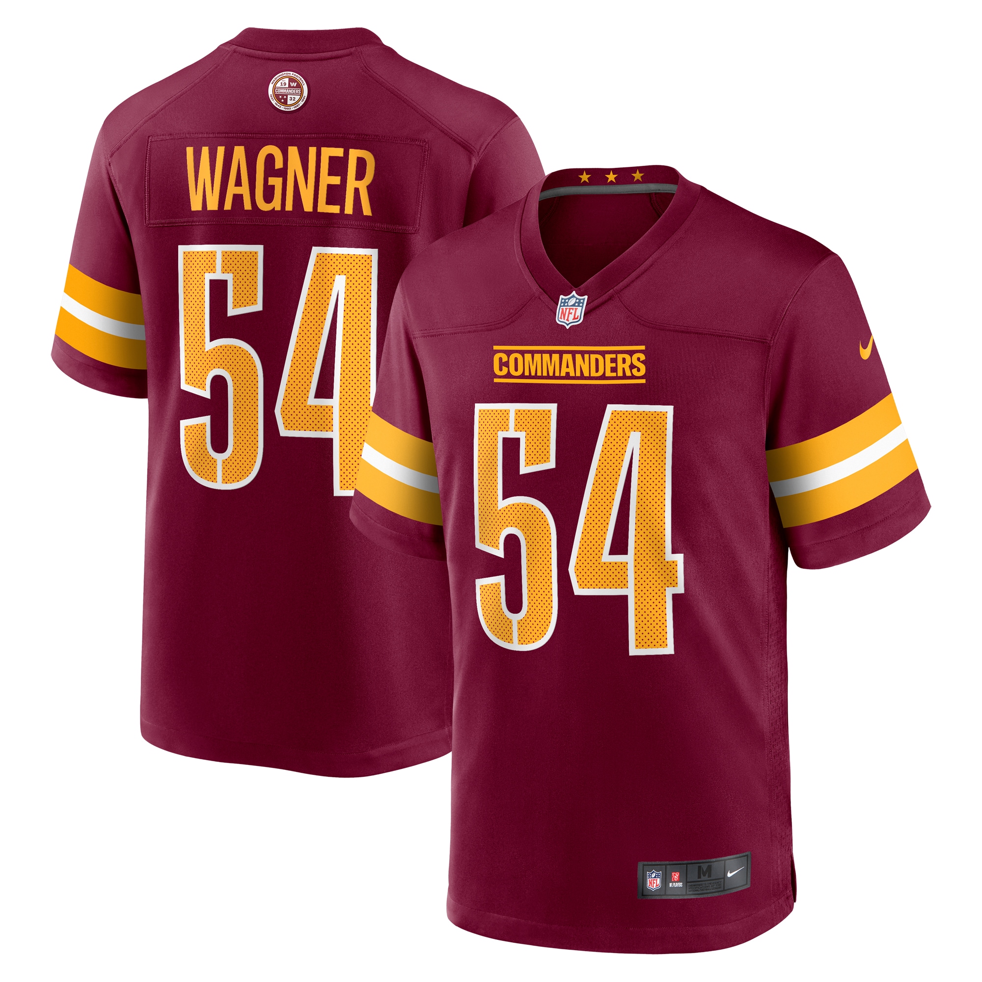 Men's Washington Commanders Bobby Wagner Burgundy Game Player Jersey