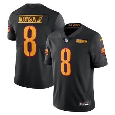 Men's Washington Commanders Brian Robinson Jr. Black Vapor Untouchable Limited Jersey 01