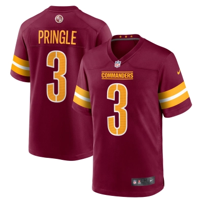 Men's Washington Commanders Byron Pringle  Burgundy Game Jersey 01