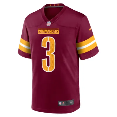 Men's Washington Commanders Byron Pringle  Burgundy Game Jersey 02