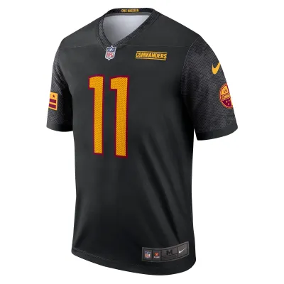 Men's Washington Commanders Carson Wentz Black Alternate Legend Jersey 02