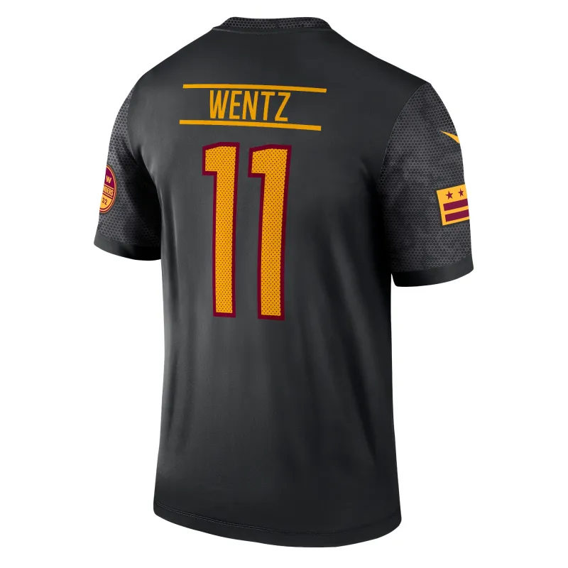Men's Washington Commanders Carson Wentz Black Alternate Legend Jersey