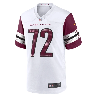 Men's Washington Commanders Charles Leno Jr. White Away Game Player Jersey 02