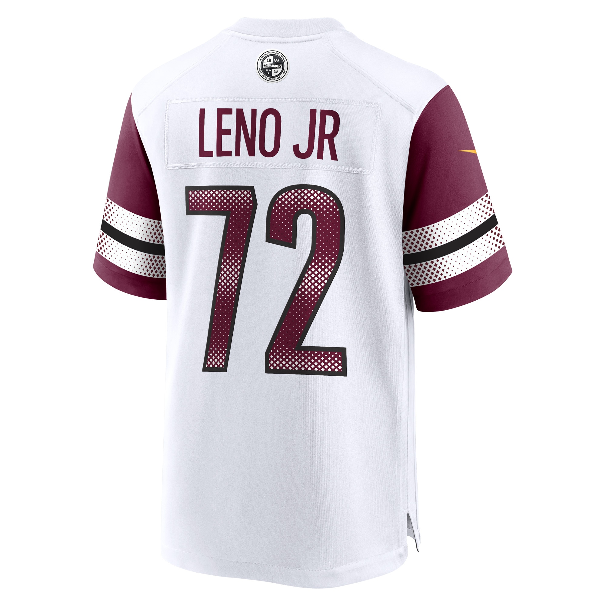 Men's Washington Commanders Charles Leno Jr. White Away Game Player Jersey