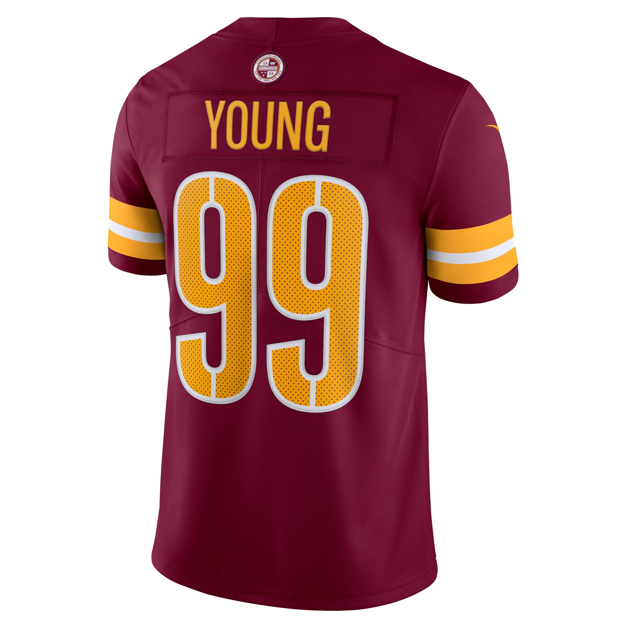 Men's Washington Commanders Chase Young Burgundy Vapor Limited Jersey