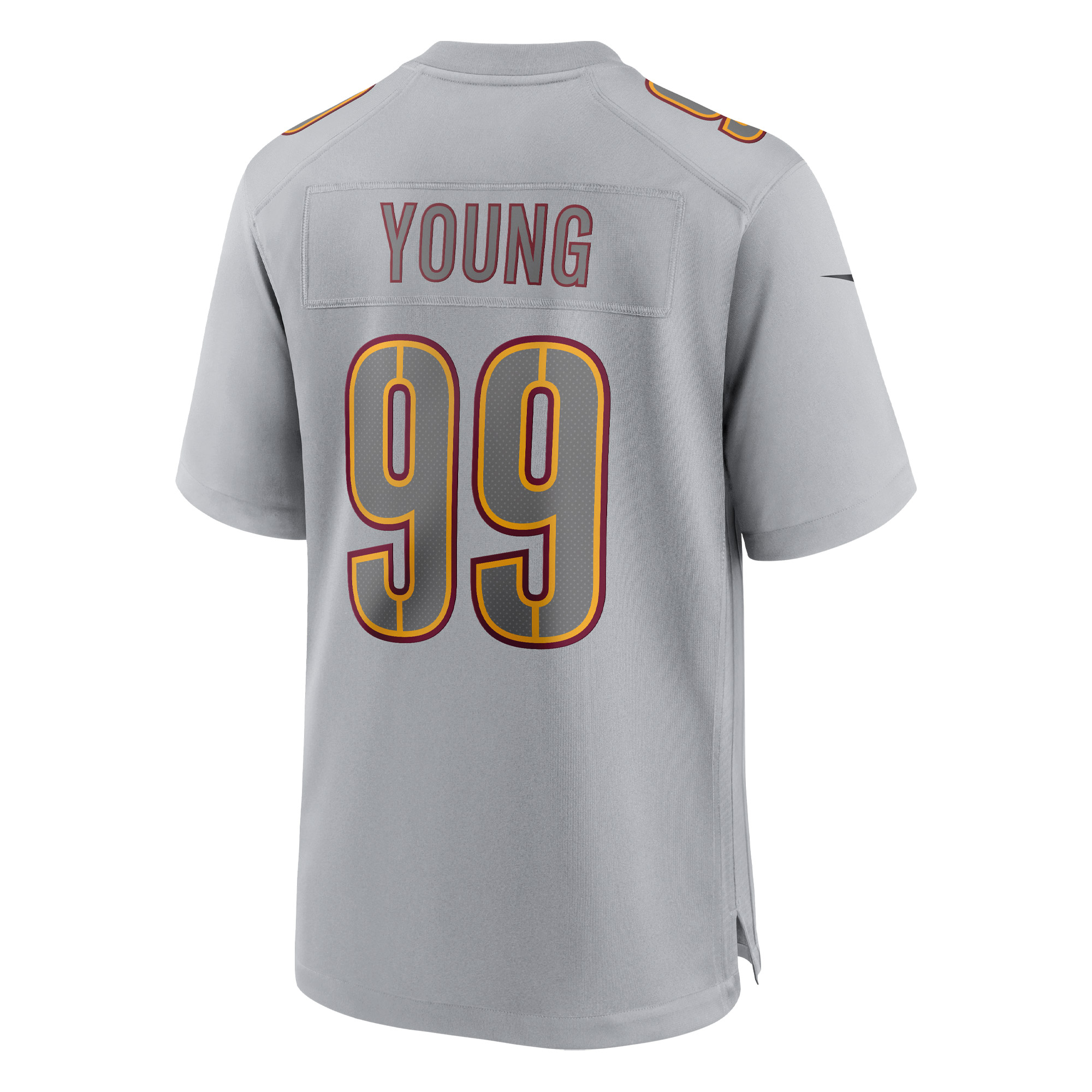 Men's Washington Commanders Chase Young Gray Atmosphere Fashion Game Jersey