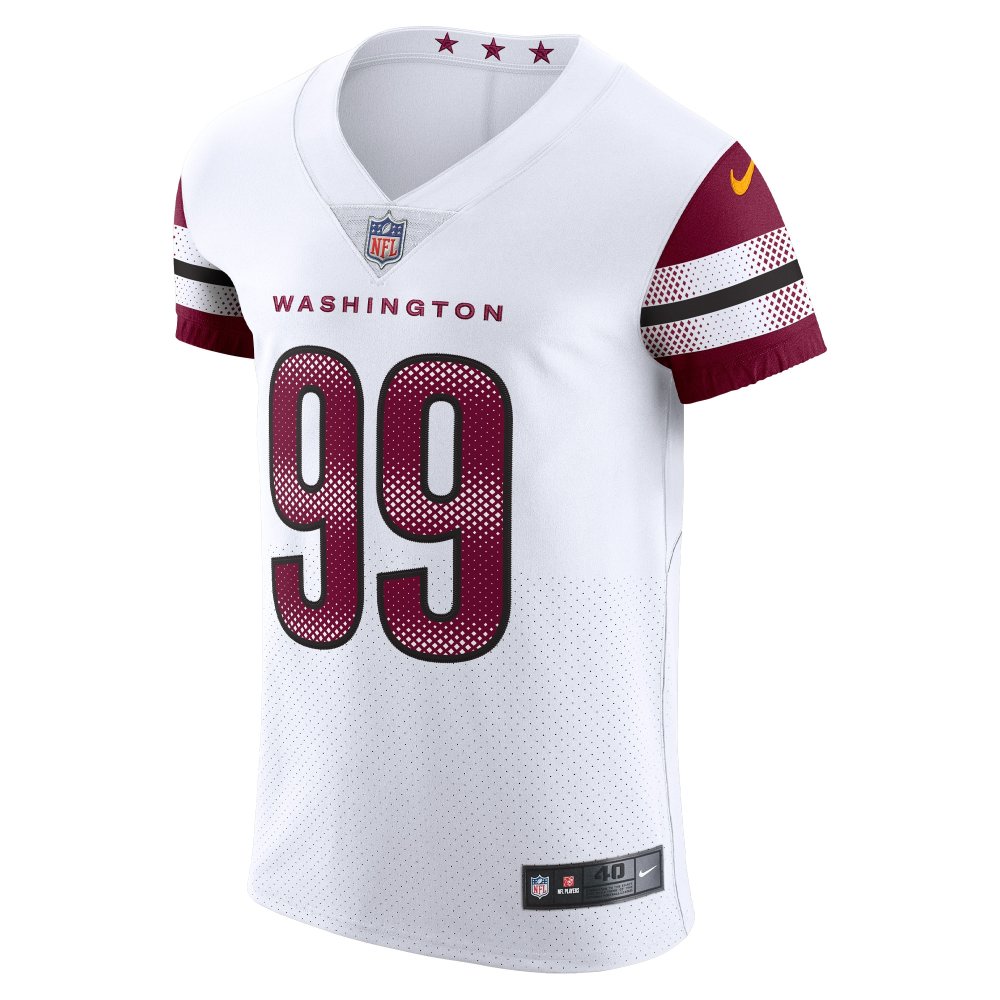 Men's Washington Commanders Chase Young White Vapor Elite Jersey