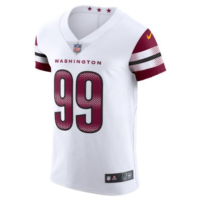 Men's Washington Commanders Chase Young White Vapor Elite Jersey 02