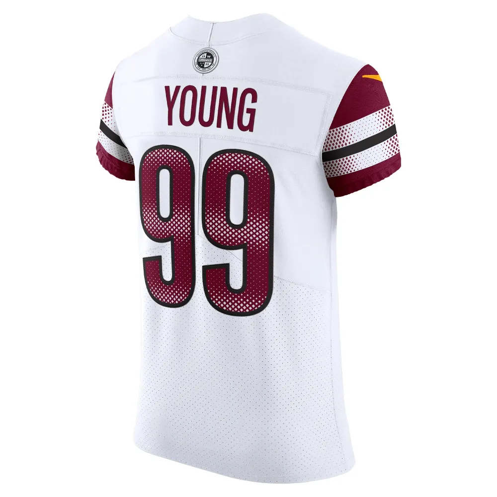 Men's Washington Commanders Chase Young White Vapor Elite Jersey