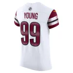 Men's Washington Commanders Chase Young White Vapor Elite Jersey