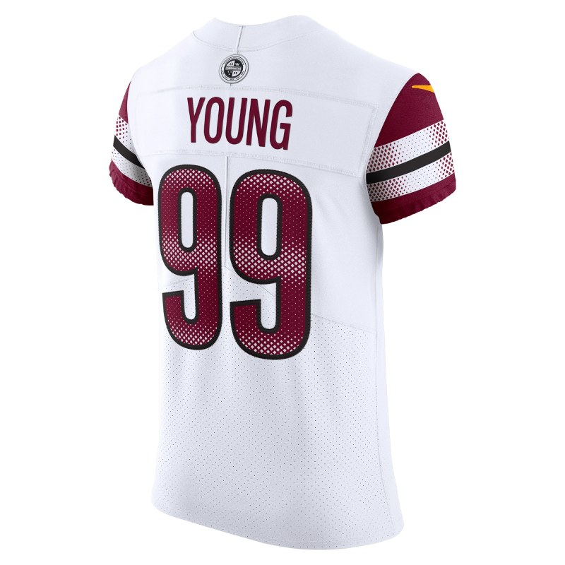 Men's Washington Commanders Chase Young White Vapor Elite Jersey