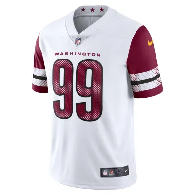 Men's Washington Commanders Chase Young White Vapor Limited Jersey 02