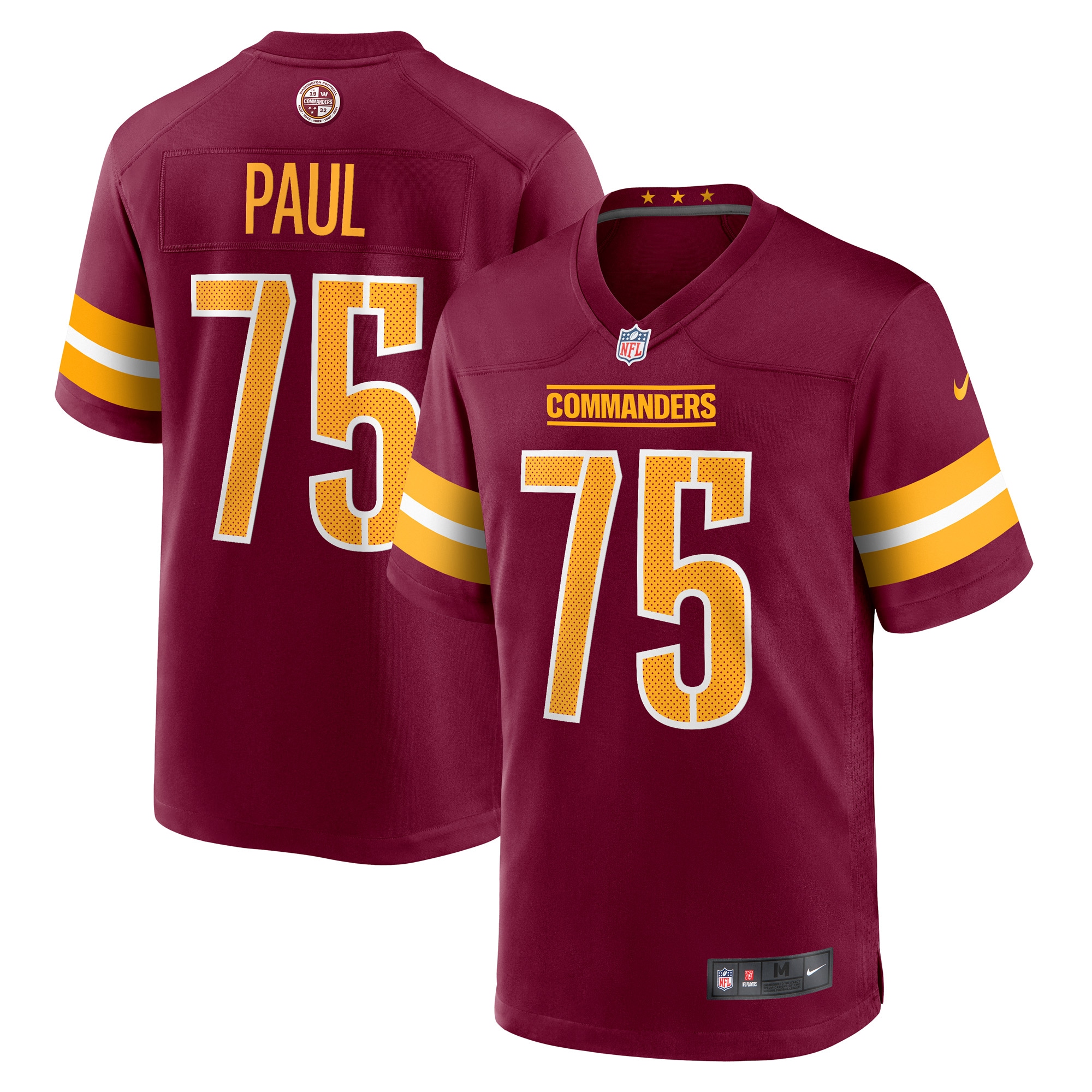 Men's Washington Commanders Chris Paul Burgundy Player Game Jersey