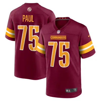 Men's Washington Commanders Chris Paul Burgundy Player Game Jersey 01