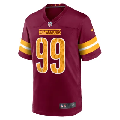 Men's Washington Commanders Clelin Ferrell  Burgundy Game Jersey 02