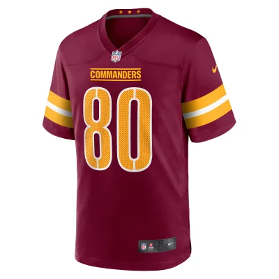 Men's Washington Commanders Curtis Hodges Burgundy Game Player Jersey 02