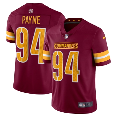 Men's Washington Commanders Da'Ron Payne Burgundy Vapor Limited Jersey 01