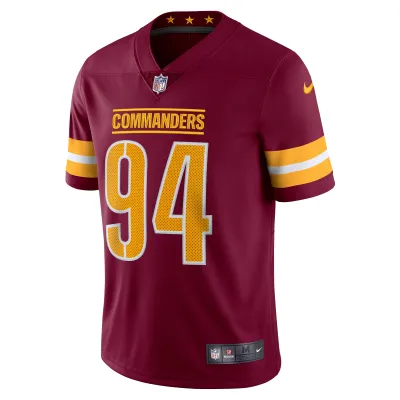 Men's Washington Commanders Da'Ron Payne Burgundy Vapor Limited Jersey 02