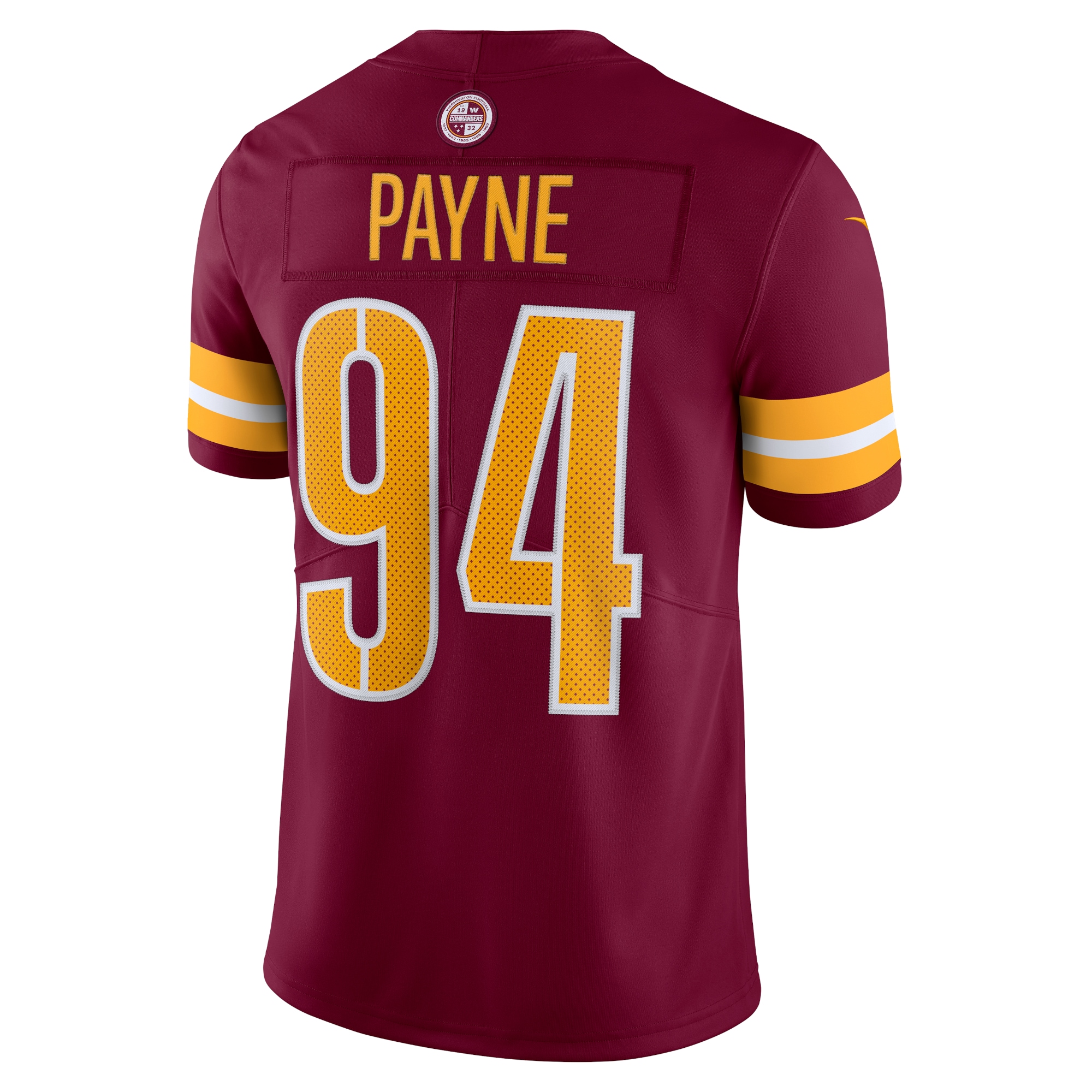 Men's Washington Commanders Da'Ron Payne Burgundy Vapor Limited Jersey