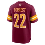 Men's Washington Commanders Darrick Forrest Burgundy Game Player Jersey