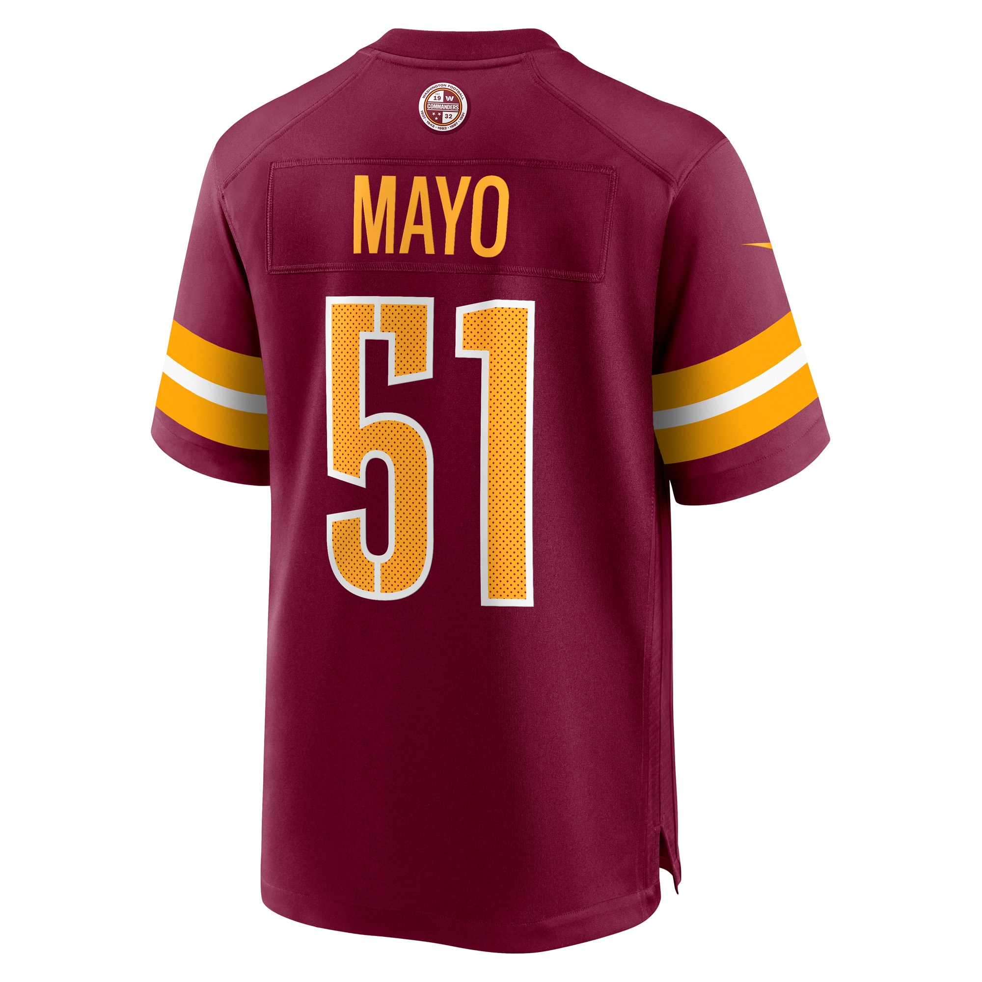 Men's Washington Commanders David Mayo Burgundy Game Player Jersey