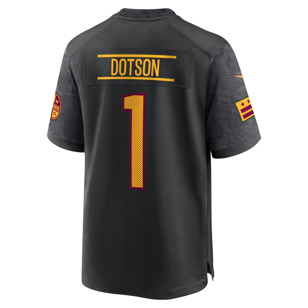 Men's Washington Commanders Jahan Dotson Black Alternate Game Jersey