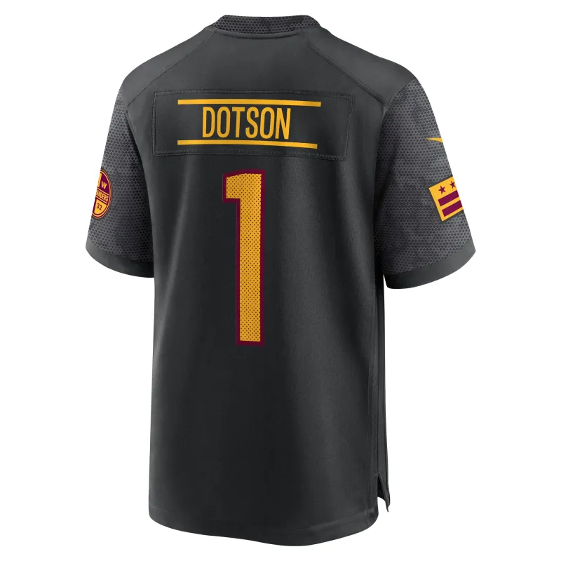 Men's Washington Commanders Jahan Dotson Black Alternate Game Jersey