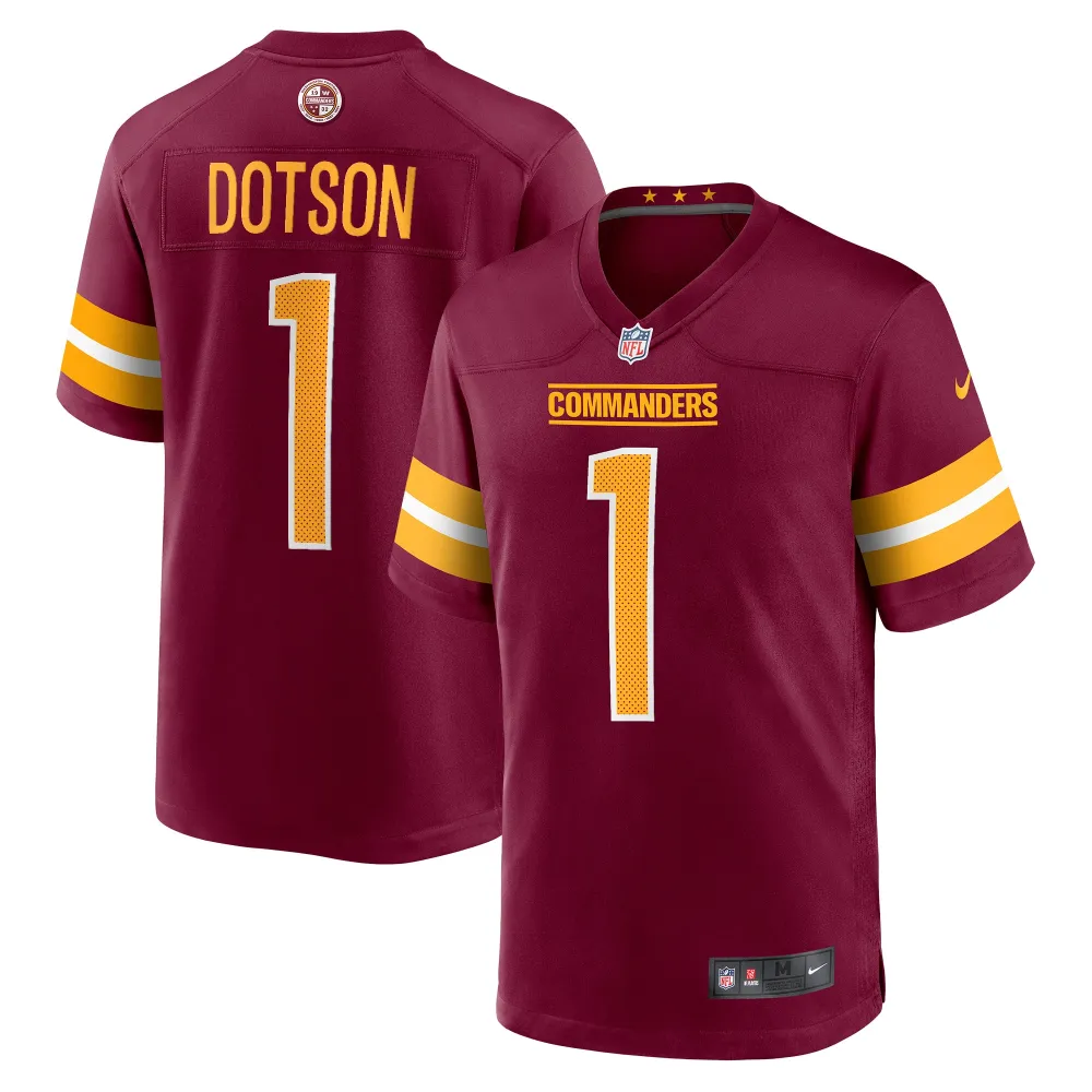 Men's Washington Commanders Jahan Dotson Burgundy Player Game Jersey