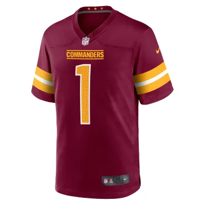 Men's Washington Commanders Jahan Dotson Burgundy Player Game Jersey 02