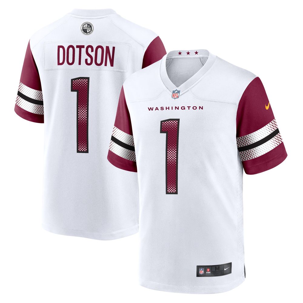 Men's Washington Commanders Jahan Dotson White Game Player Jersey