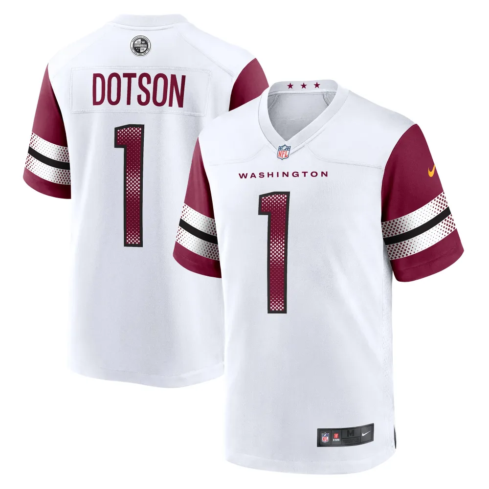 Men's Washington Commanders Jahan Dotson White Game Player Jersey