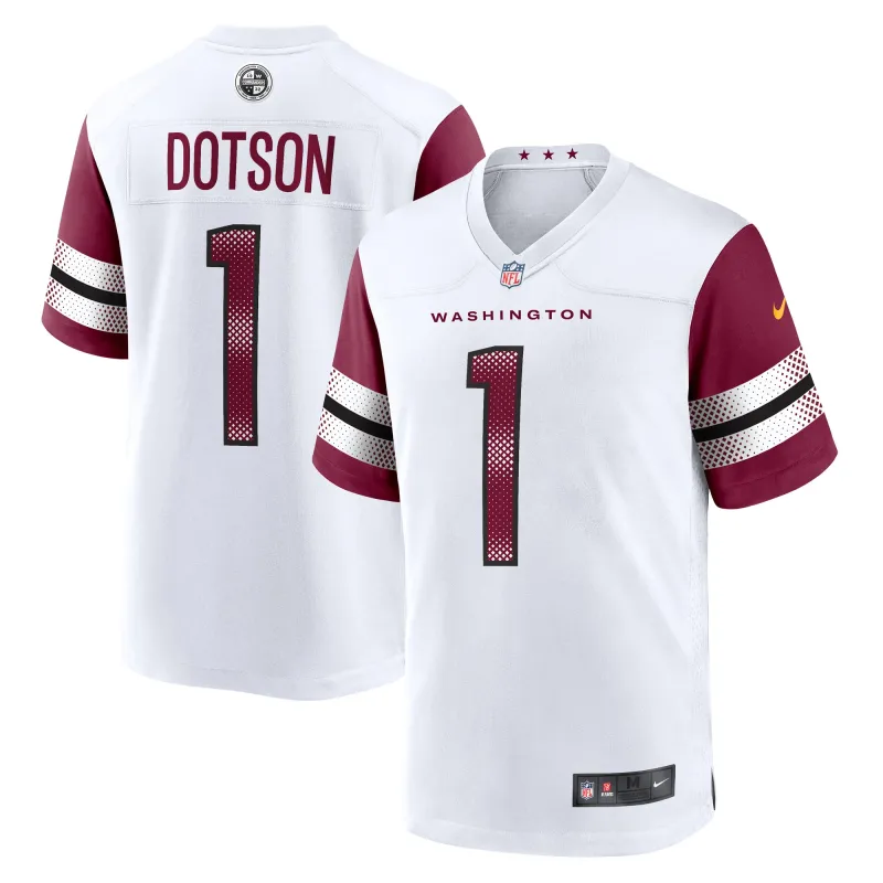 Men's Washington Commanders Jahan Dotson White Game Player Jersey