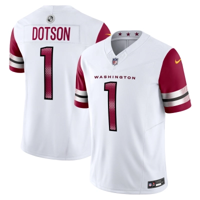 Men's Washington Commanders Jahan Dotson White Vapor F.U.S.E. Limited Jersey 01