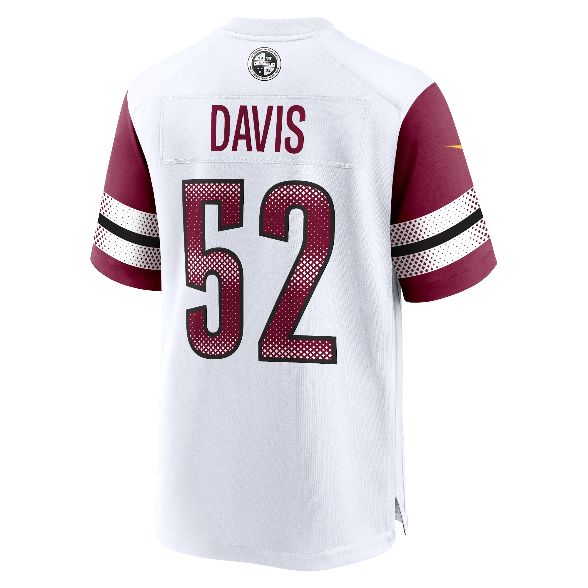 Men's Washington Commanders Jamin Davis White Game Jersey