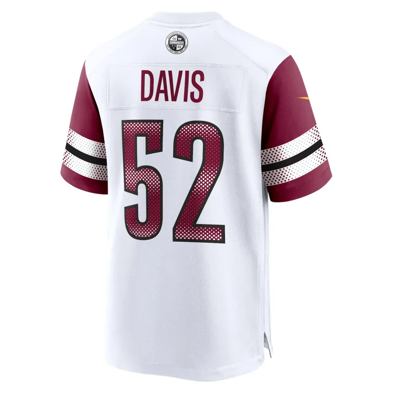 Men's Washington Commanders Jamin Davis White Game Jersey