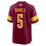 Men's Washington Commanders Jayden Daniels Burgundy 2024 NFL Draft First Round Pick Player Game Jersey