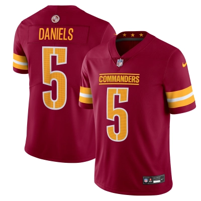Men's Washington Commanders Jayden Daniels Burgundy Vapor Untouchable Limited Jersey 01
