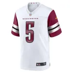 Men's Washington Commanders Jayden Daniels White 2024 NFL Draft First Round Pick Player Game Jersey