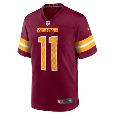 Men's Washington Commanders Jeremy Chinn  Burgundy Game Jersey 02